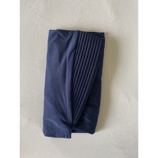 Bergo Hamidah Bergo Jersy Menutup Dada Jilbab Sport Hamidah-NAVY