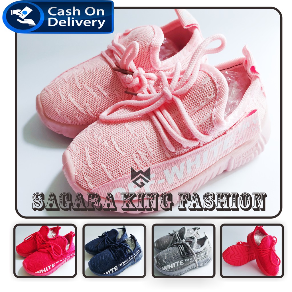 Sepat Sneaker OFF Whiete anak laki-laki perempuan desain keren 2021