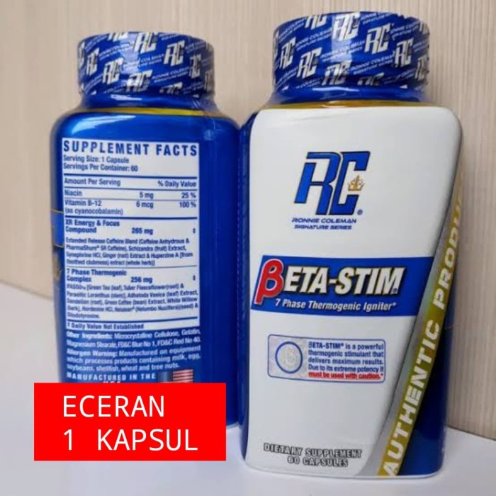 ORI RONNIE COLE BETA STIM FAT BURNER ECER 1 KAPSUL
