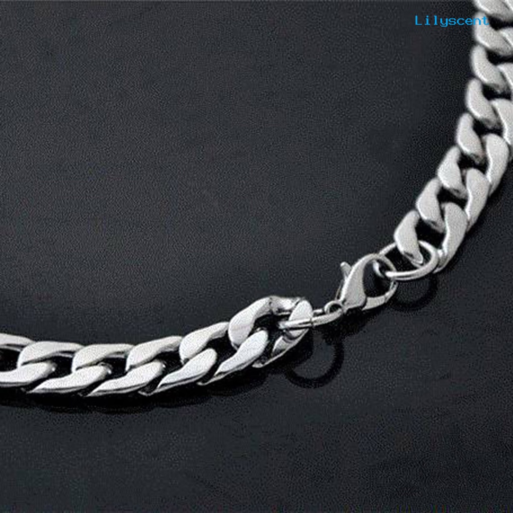 Kalung Rantai Model Lebar Twist Oblate Untuk Pria