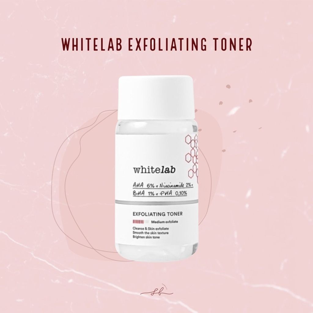 [COD] Whitelab Exfoliating Toner Formulasi Khusus untuk Tingkat Exfoliasi Medium dengan Kandungan Hydroxy Acid untuk Semua Jenis Kulit - BPOM 70 ML