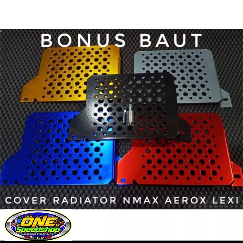 TERMURAH Cover Radiator Aerox Nmax Lexi Tutup Radiator TRG Alumunium CNC 5 Varian Warna Model II