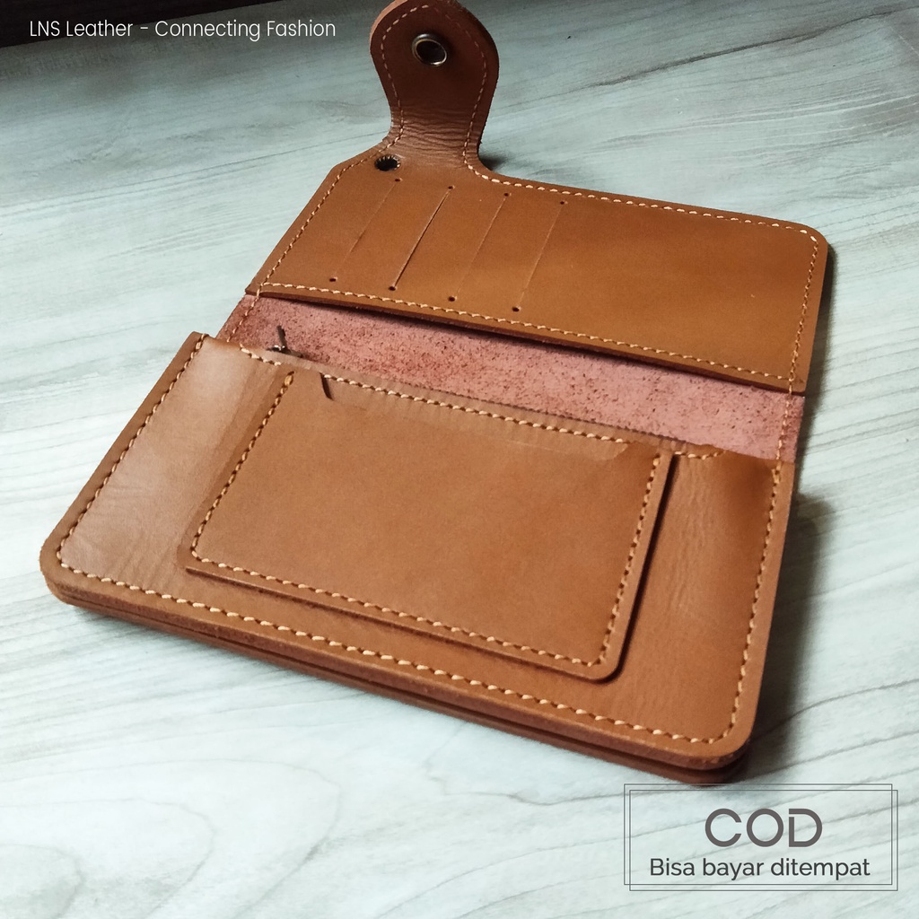 Dompet Kulit Panjang Pria Model Bikers