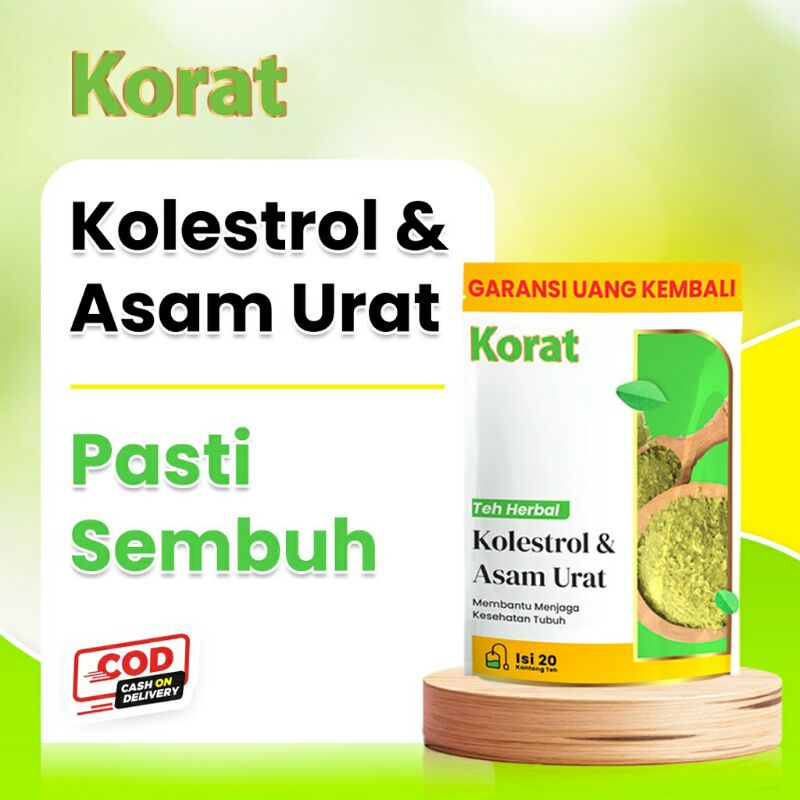 

TEH KORAT TEH HERBAL PENURUN KOLESTEROL DAN ASAM URAT I MENGOBATI REMATIK NYERI SENDI KEBAS PEGAL PEGAL I TEH CELUP KORAT SUDAH BPOM HALAL