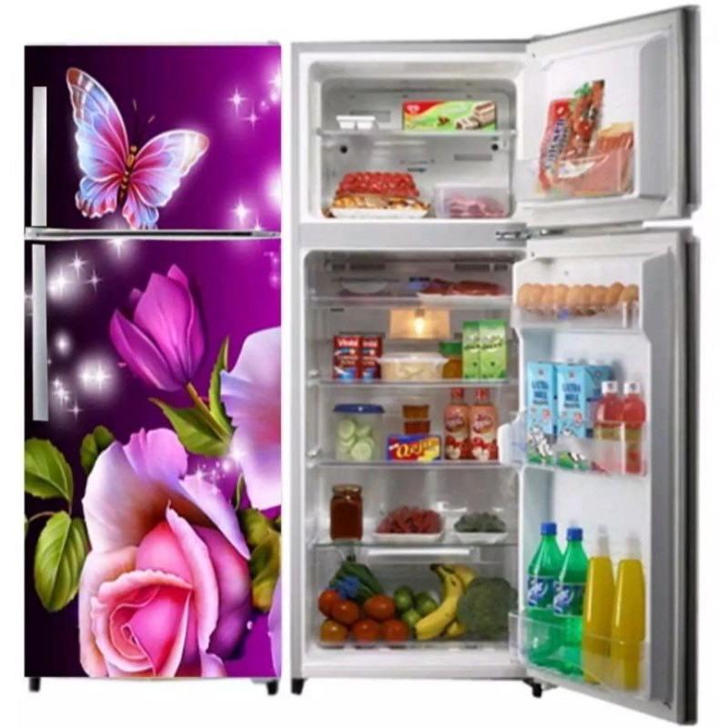 stiker kulkas 2 pintu