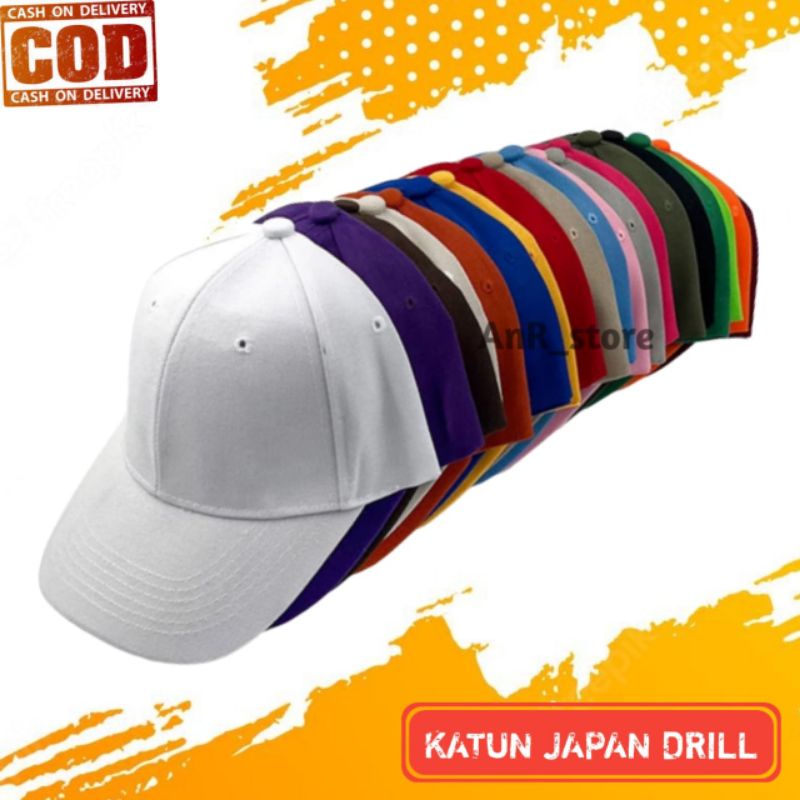 TOPI BASEBALL PRIA WANITA TOPI HITAM POLOS PRIA TOPI POLOS