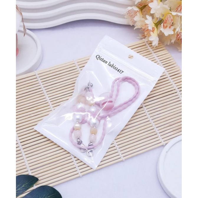 Strap clover mutiara keramik tabung