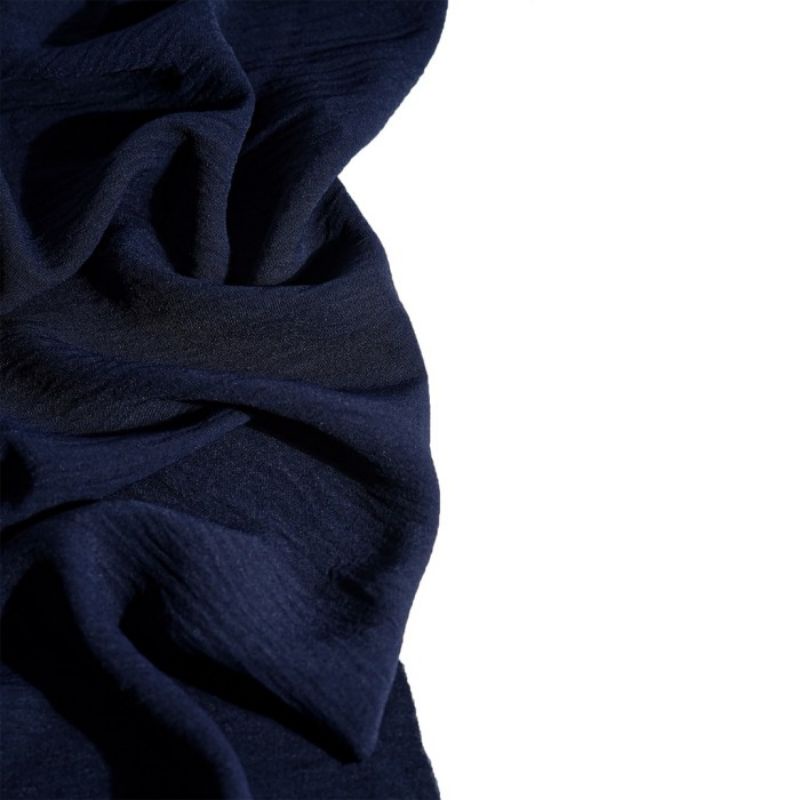 Pashmina Curve Crinkle Airflow 190x100 cm • Pashmina Curve Malay • Pasmina Curve Malaysia Jumbo Syari-Navy