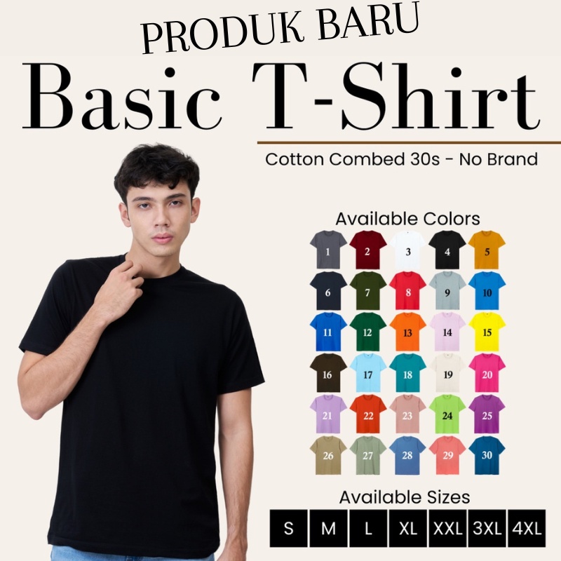 KAOS POLOS PRIA COWOK TWOTONE MISTY LENGAN PENDEK KUALITAS PREMIUM TERJAMIN