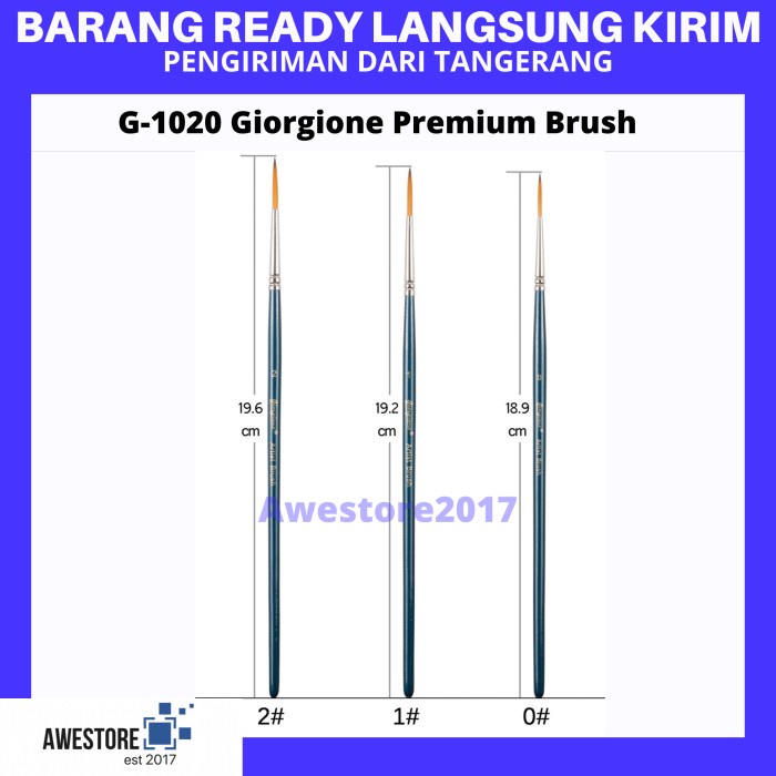 

Produk Terbaru Giorgione G-1020 Liner Brush Kuas Lukis Round Tipis Water Color 0 1 2