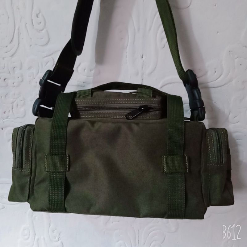 RPM TAS SELEMPANG HIJAU ARMY KOREA - TAS SAMPING ARMY - TAS TACTICAL HIJAU ARMY