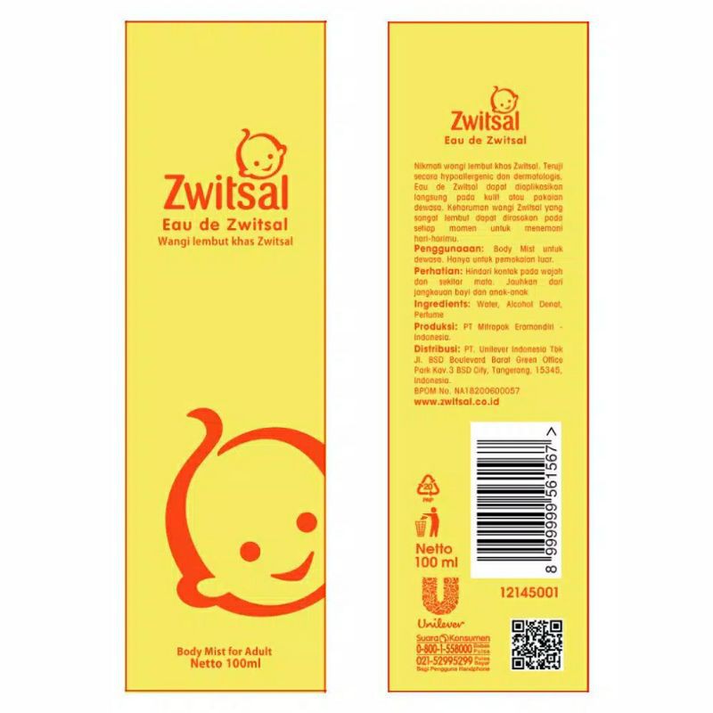 ZWITSAL BODY MIST 100ml