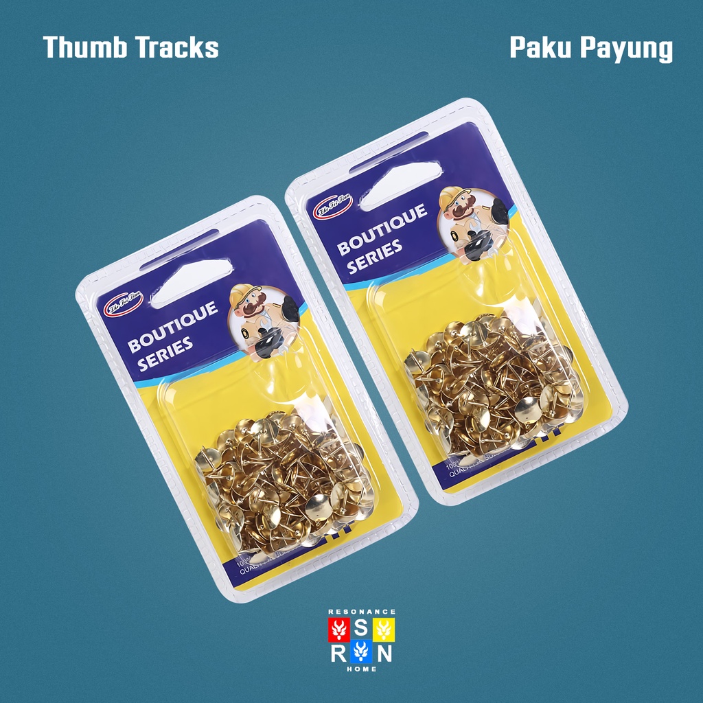 Paku Payung Per Box Isi 100pcs / Pines Thumb Tacks | Resonance Home