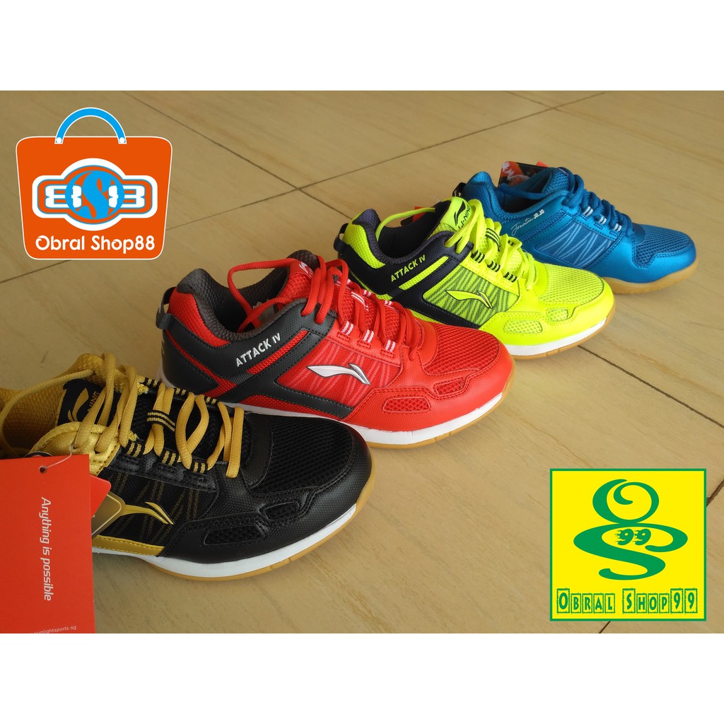  COD  GOSEND Sepatu  Badminton  LINING ATTACK IV Original 