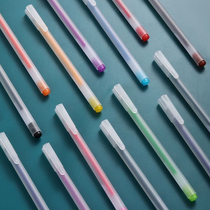 [THE UNIVERSE] Pulpen Gel Dove Case Polos 0.5mm Pena Warna Warni Pena Cair Gel Pen Color Pen - ST020