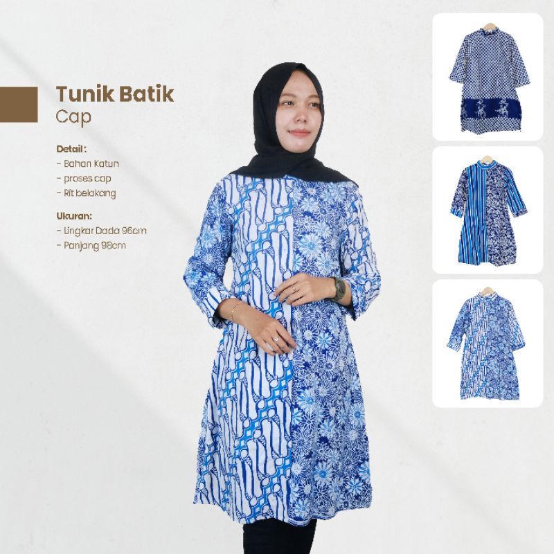 Tunik Batik Cap Panjang - NairaBatik