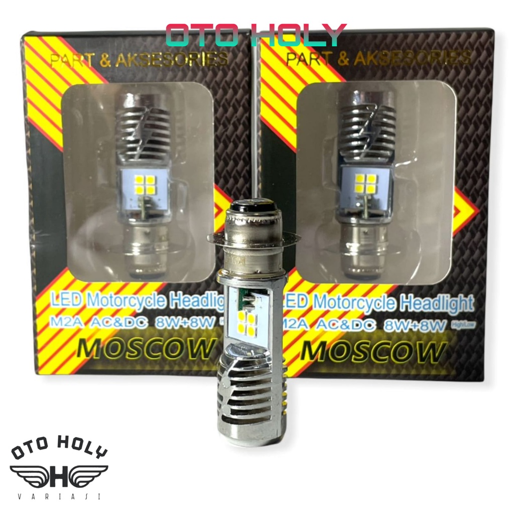 LAMPU LED DEPAN BEBBK ACDC MODEL PETIR 8W+8W LAMPU DEPAN LED 12VOLT MOSCOW-1