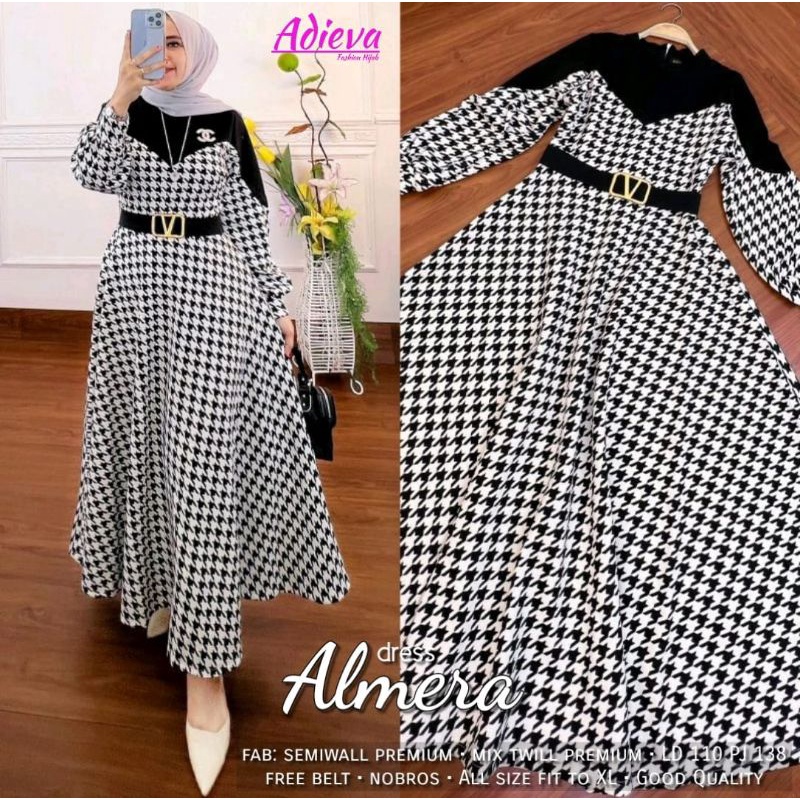 almera dress by adieva/gamis murah/maxy dress