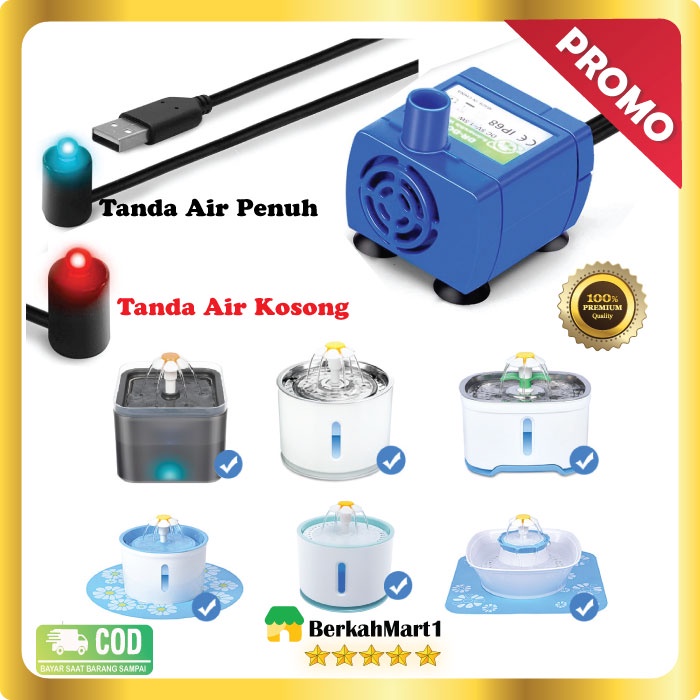 Pompa Air Water Fountain pompa tempat minum kucing anjing Ultra Quiet Pump