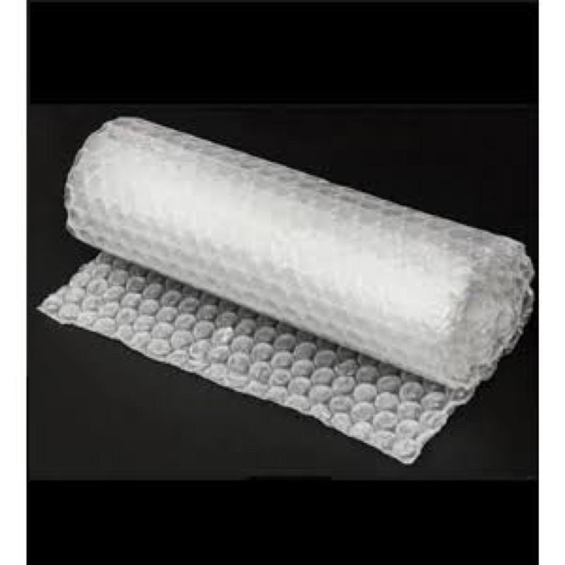 

bubble wrap + kardus