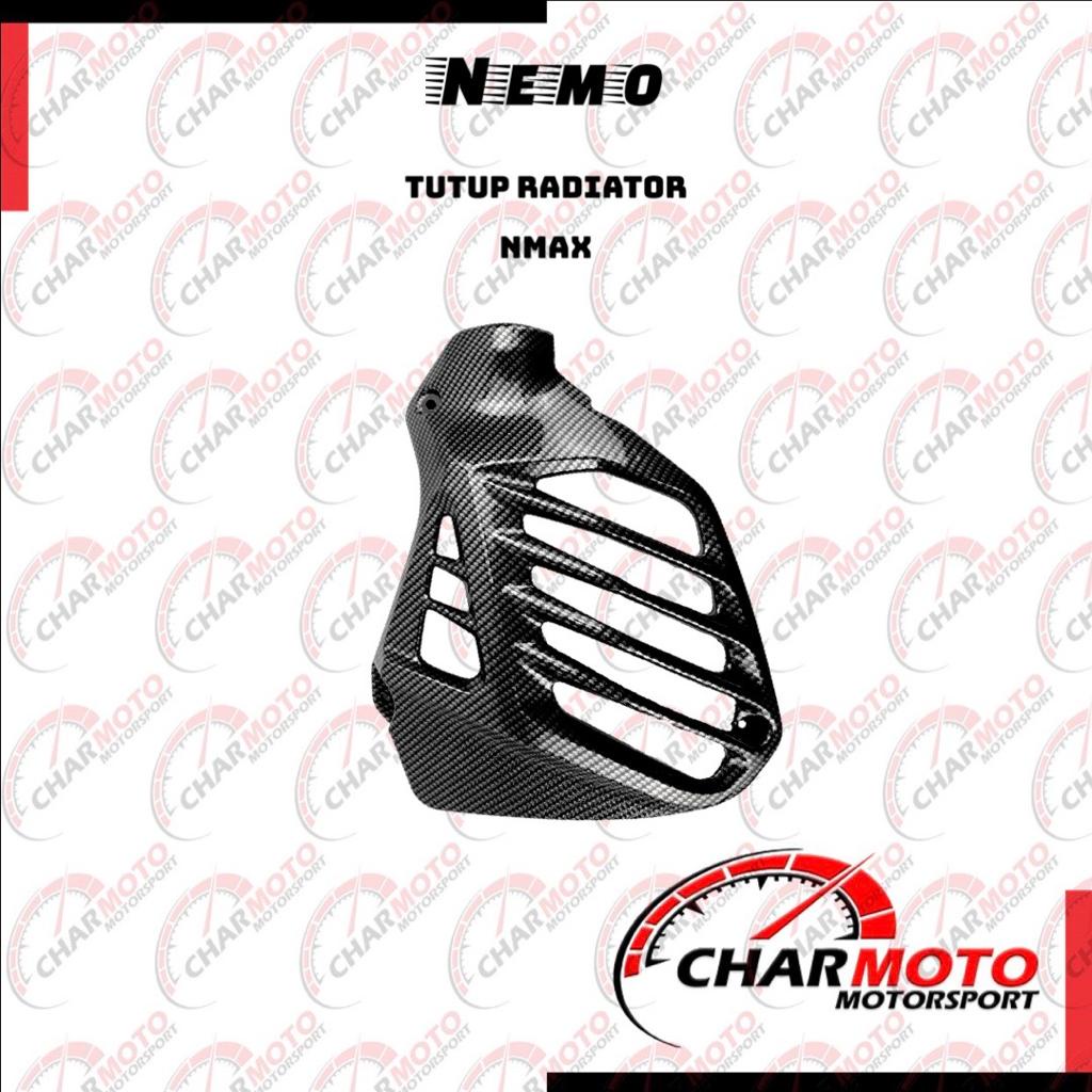 Tutup Radiator Karbon / Cover Radiator Yamaha NMAX Old Carbon Karbon Nemo Original PNP - Charmoto