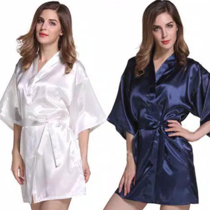TERBARU / Kimono Seksi Kimono Sexy Lingerie Sexy Baju Tidur Wanita Seksi - Putih / BERKUALITAS