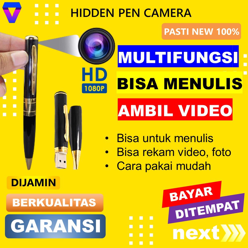 SPY CAM CAMERA CCTV MINI KAMERA PENGINTAI KECIL HIDDEN CAMERA BENTUK PULPEN MINI CAMERA SPY JS92