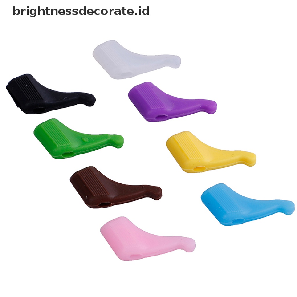 8pcs Kait Telinga Kacamata Bahan Silikon Anti Slip