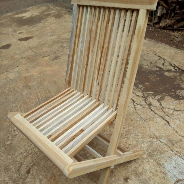 Kursi lipat kayu jati dari kota jepara