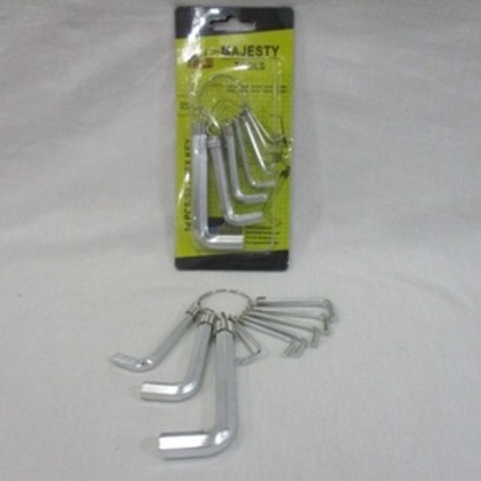 Kunci L 10 pcs MAJESTY/Hex Key Tools