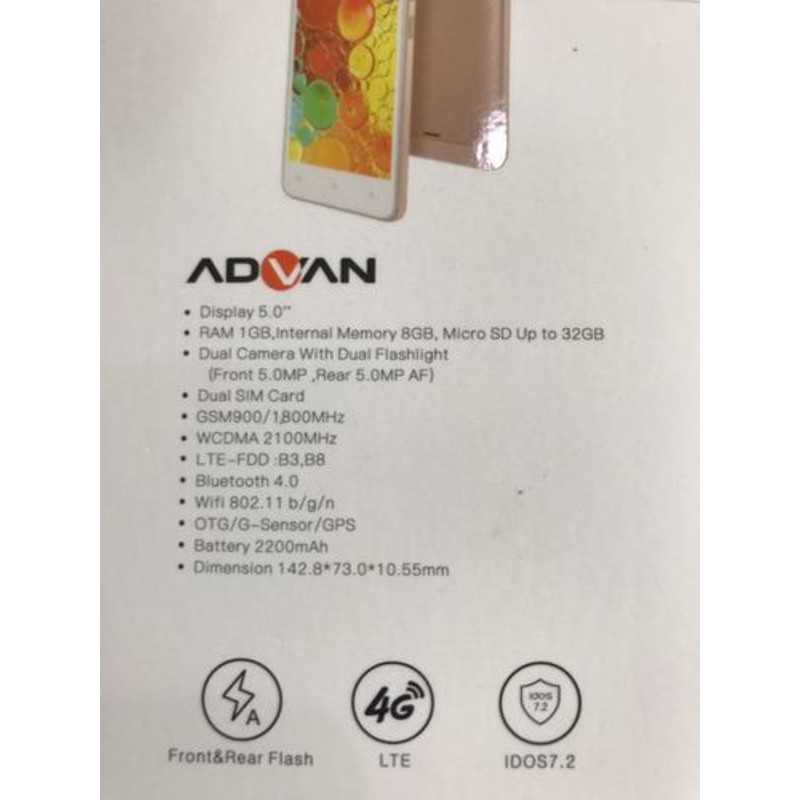 Smartphone Advan S5E LTE GRS 1 TH - Black