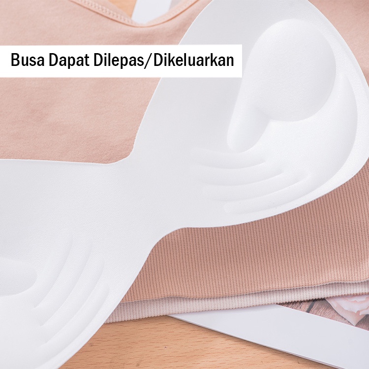 3SP | UWR22 Pakaian Dalam BH Push Up Sports Bra Olahraga Yoga Zumba Gym Wanita Tanpa Kawat