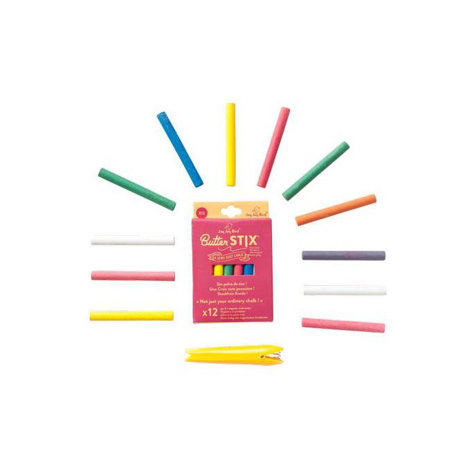 

Jaq Jaq Bird ButterStix Multi Color with Holder 12pcs (RED)