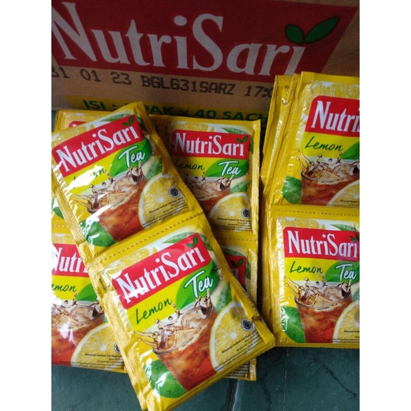 

nutrisari lemon tea 1renceng isi 10