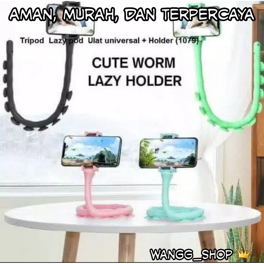 OCTOPUS LAZYPOD HOLDER WORM LAZY MOBILE CELL PHONE HOLDER / LAZYNECK / LAZY OCTOPUS