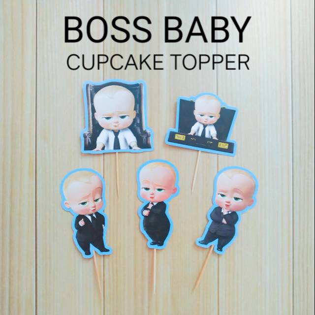 Boss Baby Cupcake Topper