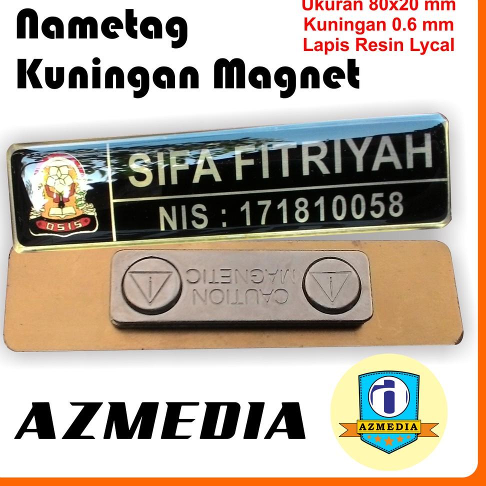 

Diskon Cuci Gudang || AnE Nametag Kuningan Magnet ||Banyak@peminat