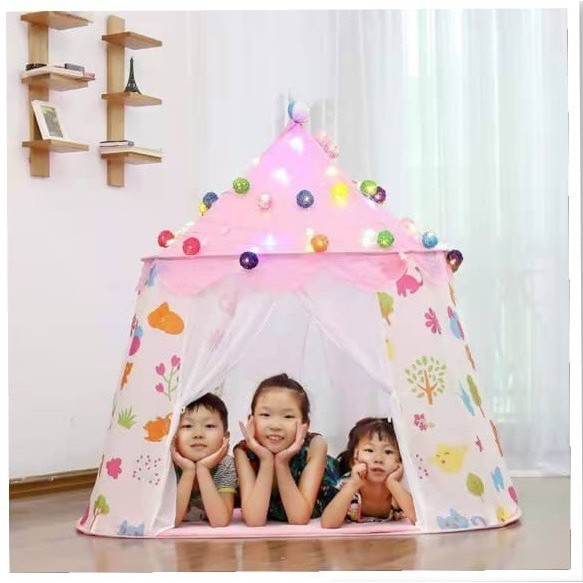 Tenda Anak Model 2 Pintu Mainan Anak Camping Tenda Lipat RS33