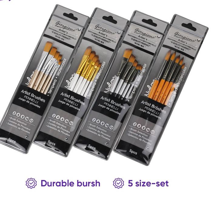 

Ready Stock Giorgione Paint Brush Set Kuas Lukis 5pcs 04J**