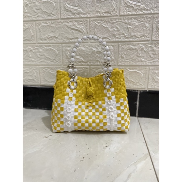 Tas Pesta Kecil Handle Mutiara / Tas Rajut