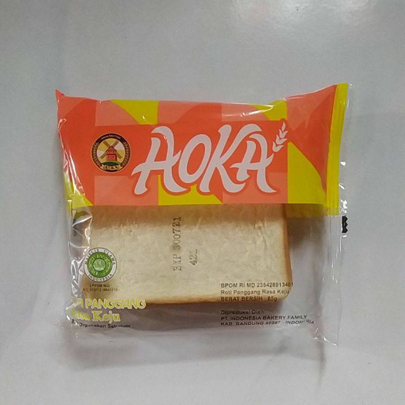 

Aoka Roti Panggang Rasa Keju 65g