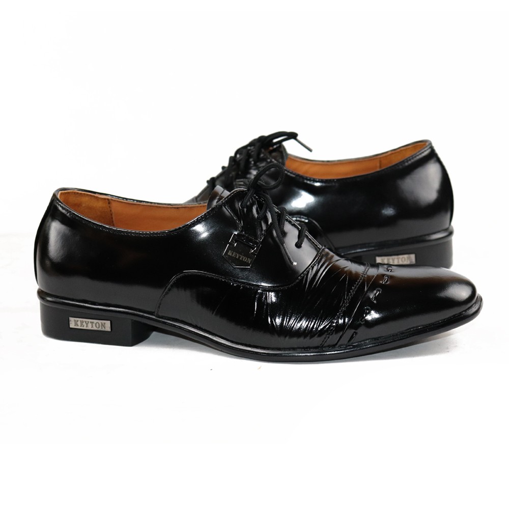 Sepatu Formal Pria Tali Pantofel Pria Kulit Asli KEYTON FSN131