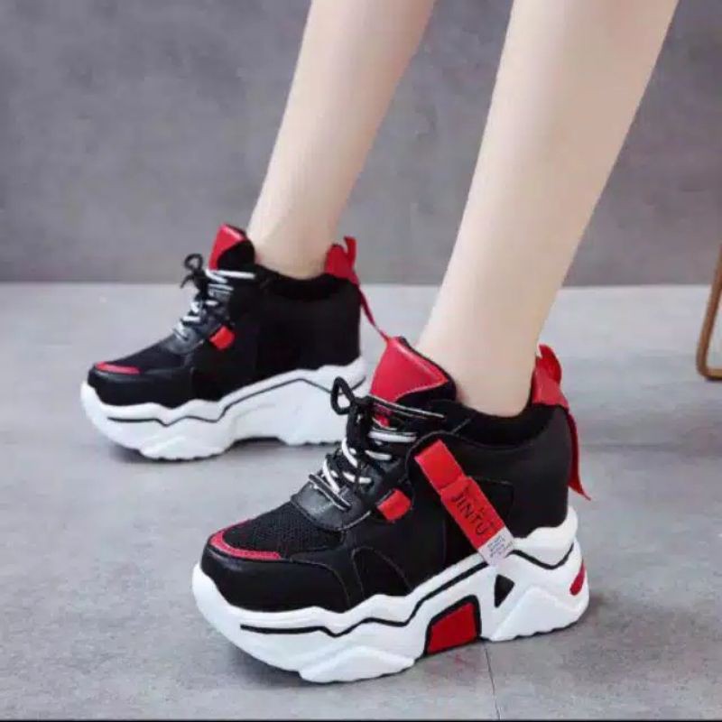 Scarlett® Ashwin Sydney Sneakers Edition S502105 NDY# FASHION BRANDED IMPORT SNEAKERS WANITA BATAM-Hitam
