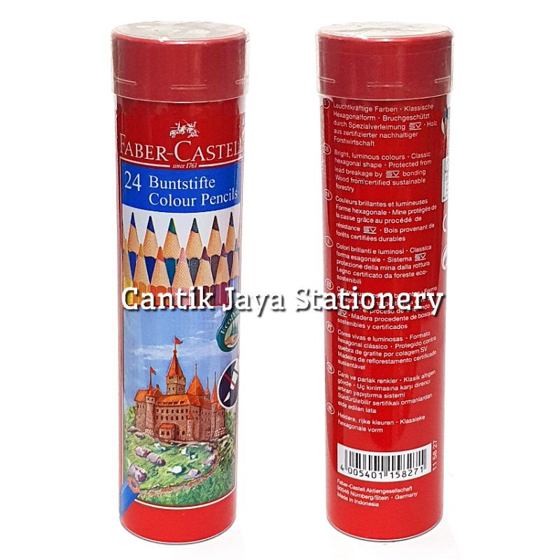 

Pensil Warna 24w Faber Castell Classic Round Tin
