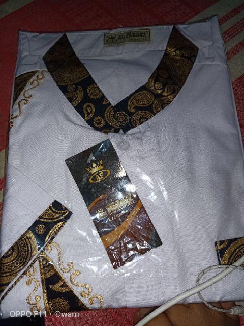 Kemeja Batik Pria Lengan Pendek Size M L Xl Xxl  Bswart Batik Hrb026 Kenongo Batik