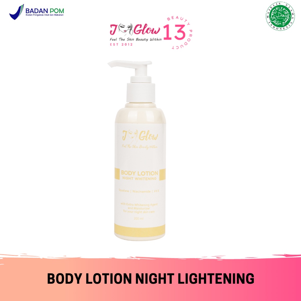 Jual Jglow Skincare Brightening Night Body Lotion Perawatan Badan Agar Lebih Cerah Dan Lembab