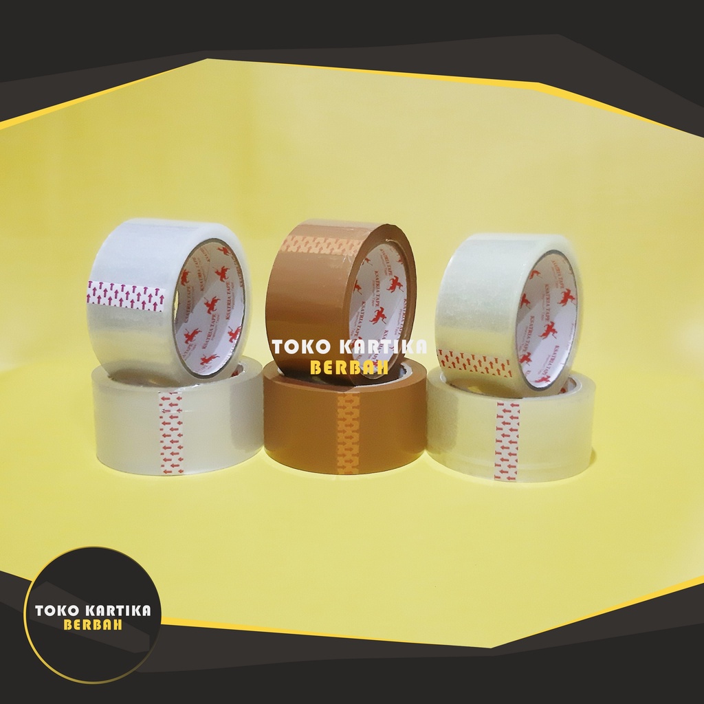 

LAKBAN COKLAT / SUPER / BENING - MERK CORTAPE / SUMO / KSATRIA PREMIUM TAPE - 48 MM 60 70 90 YARD