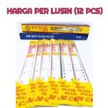 Penggaris plastik mika 30cm (satu lusin)