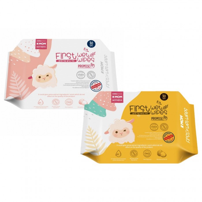 K-MOM First Wet Wipes Promise 30pcs