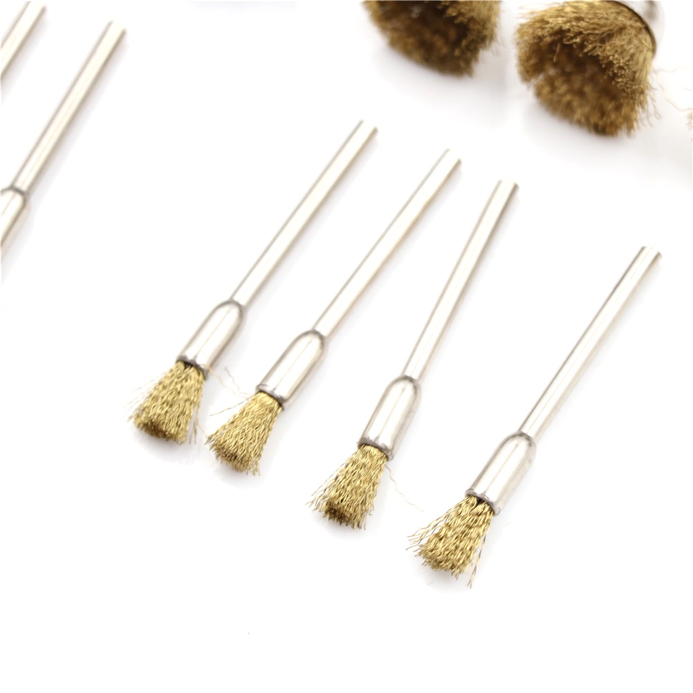 24pcs Brush Roda Kawat Kuningan Untuk Poles Elektrik